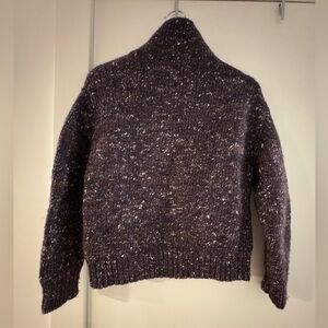 Wilfred Dark Speckled Turtleneck Sweater